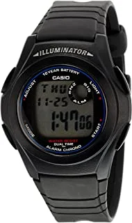 Casio Men's Grey Dial Resin Digital Watch - F-200W-1ADF