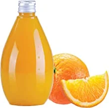 زجاجة بلاستيكية على شكل قطرة هوت باك بغطاء برتقالي 400 مل ، 10 قطع
