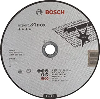 Bosch INOX 2608600096 ملحقات الصنفرة قرص القطع 230 × 2 مم مستقيم
