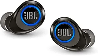 سماعات أذن لاسلكية JBL Free X Truly اللاسلكية مع جهاز تحكم وميكروفون مدمجين ، أسود