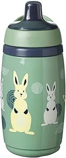 Tommee Tippee Insulated Sportee Water Bottle, Water Bottle for Babies with INTELLIVALVE Leak and Shake-Proof Technology and BACSHIELD Antibacterial Technology, 12m+, 266ml, Pack of 1, Green