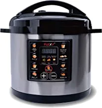FLEXY® Electric Pressure Cooker with Smart Program Features | Slow Cooker, Steamer & Warmer (Grey)