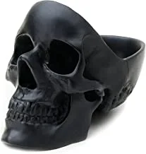 UK Skull Jewelry Organizer & Key Bowl Goth Decor Trinket Dish Or Desktop Organizer Ceramic Bracelet Holder & Ring Holder Gothic Home Decor Accessories Decorative Skull Bowl Black