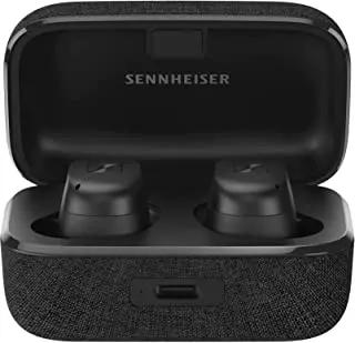 Sennheiser MOMENTUM True Wireless 3 Earbuds - سماعات أذن بلوتوث للموسيقى والمكالمات مع ANC ، اتصال متعدد النقاط ، IPX4 ، شحن Qi ، تصميم مدمج لبطارية 28 ساعة - أسود