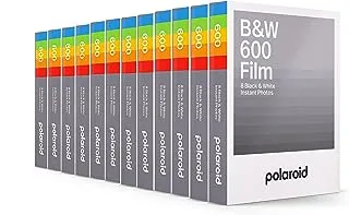 Polaroid Originals Black & White Film for 600 12 Pack 96 Photos (6091)