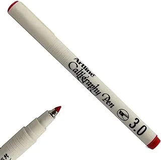 قلم خط 12 قطعة من ارتلاين ARFPAR243RE ، أحمر