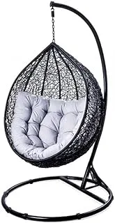 Sultan Gardens Swing Chair, Black/Grey