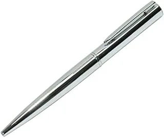 قلم حبر جاف FIS FSBP-60BL 0.7 مم ، جسم فضي / حبر أزرق
