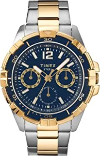 Timex Classics Men's 44.5 mm Stainless Steel Bracelet Multi-Function Watch