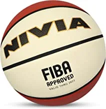Nivia 1124 Rubber Basketball, (Multicolour)