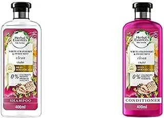 Herbal Essences Bio:Renew White Strawberry & Mint Shampoo 400 Ml + Conditioner 400Ml