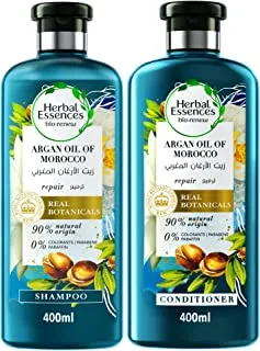 Herbal Essences Bio Renew شامبو بزيت الأرغان المغربي 400 مل + بلسم 400 مل