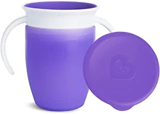 Munchkin - Miracle 360° Trainer Cup with Lid 1pk 7oz - Purple