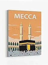 LOWHA Mecca KSA_1 Framed Canvas Wall Art for Home, Bedroom, Office, Living Room 40x60cm
