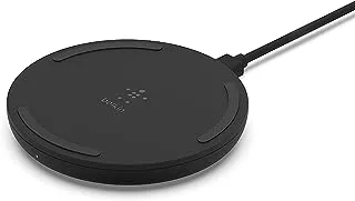 Belkin Boost Charge Wireless Charging Pad 15W (Qi-Certified Wireless Charger for iPhone, AirPods, Samsung, Google and more, AC Adapter Not Included) - Black