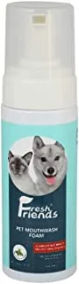 Fresh Friends Pet Foaming Mouthwash -Green Tea & Peppermint Oil, Cat & Dog, 150ml