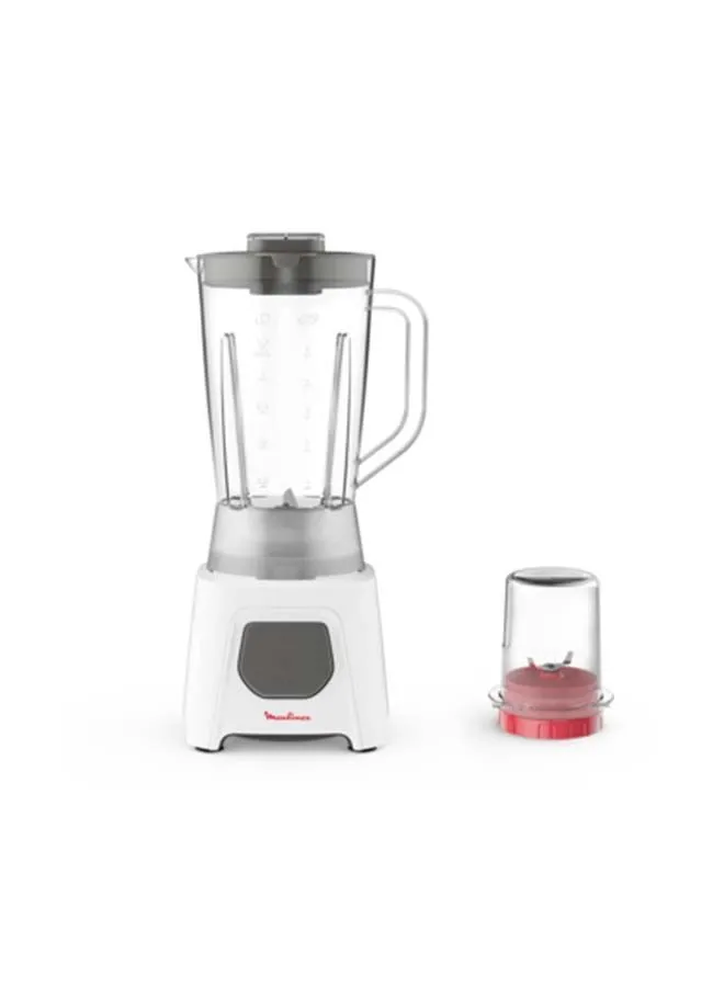 Moulinex Blendeo+ Blender, With Ice Crush Technology & Grinder and Chopper Accessories 1.5 L 450 W LM2B3127 White