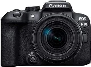 Canon EOS R10 APS-C mirrorless Camera with RF-S 18-150mm F3.5-6.3 IS STM Lens, 24.2-megapixels, up to 23fps silent shooting, Dual Pixel CMOS Auto Focus, 4K video up to 60p & 30p no crop