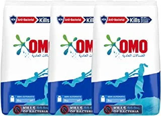 Omo Laundry Powder Detergent for Top Load Machine, Semi-Automatic, for unbeatable stain removal, 15kg (3 x 5kg)