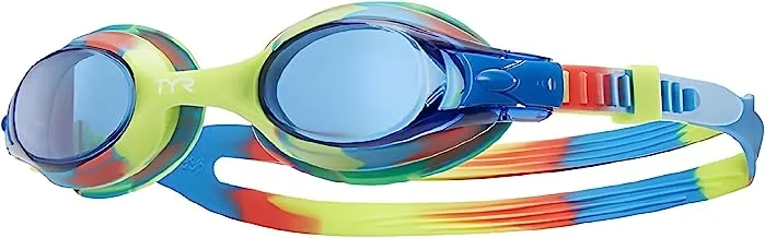 نظارات السباحة TYR للجنسين والأطفال الصغار برباط للصبغ (عبوة من 1)