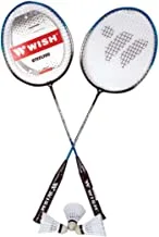 High Quality Badminton Racket Set of 2 Pcs and 3 Shuttle with Bag High Speed Turbo Frame Light Weight Best Choice for Professional and Beginners Comfortable Grip Standard Weight and Swing