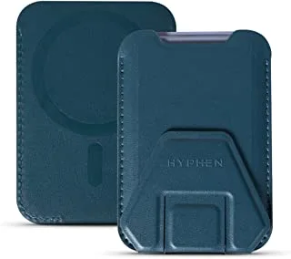 Hyphen MagSafe Wallet Card Holder with Stand for Smartphone, Blue
