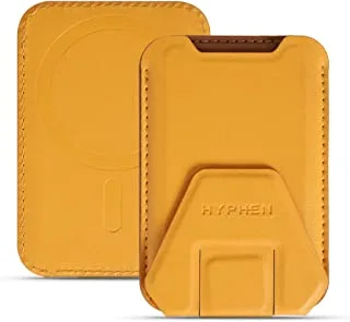 Hyphen MagSafe Wallet Card Holder with Stand for Smartphone, Orange