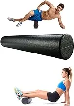 High Density Yoga Foam Roller for Back, Legs, Exercise, Massage, Muscle Recovery and for Pain Relief Great for Fitness Enthusiasts of all Levels 90Cm Perfect for Developing Core and Stamina