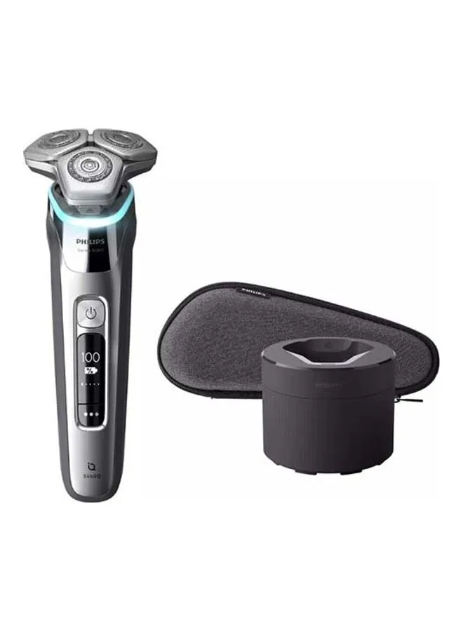 PHILIPS Shaver Series 9000 Wet & Dry Electric Shaver S9985/50, 2 Year Warranty Chrome Silver 24.5*16*16cm