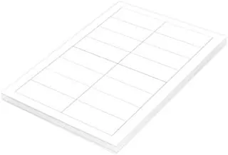 FIS FSLA16-7-100 16 ملصق ليزر متعدد الأغراض 100 ورقة ، مقاس A4 ، أبيض