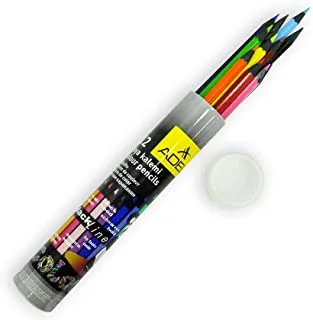 قلم الوان عادل ALCK-2003 انبوب المنيوم 12 لون