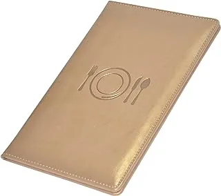 FIS FSCL12PUGD Executive Italian PU Covers Magnetic Flap Bill Folders, 150 mm x 245 mm Size, Golden