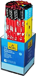 Adel ALPE130684 Pirates Black Lead Pencils 72-Pieces