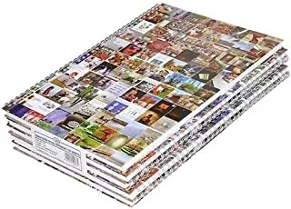 FIS FSNBSA41903 Spiral Cover Hard Cover Single Line 100-Sheets Notebook 5-Pieces، A4 حجم