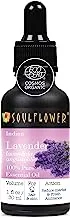 Soulflower Lavender Essential Oil For Hair Nourishment, Healthy Skin & Face, Aromatherapy, Home Diffuser - 100% Pure & Natural Undiluted Oil, Ecocert Cosmos Organic Certified 1 Fl Oz