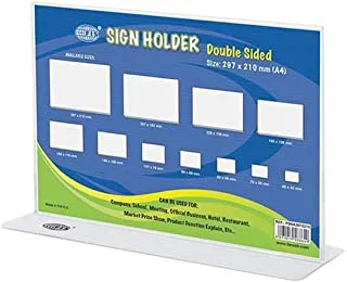 FIS FSNA70X50 Horizontal Double Sided Oblong Sign Holder, 70 mm x 50 mm Size
