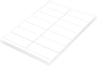 FIS FSLA14-1-100 14 ملصق ليزر متعدد الأغراض 100 ورقة ، مقاس A4 ، أبيض