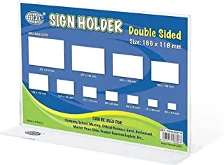 FIS FSNA166X118 Horizontal Double Sided Oblong Sign Holder, 166 mm x 118 mm Size