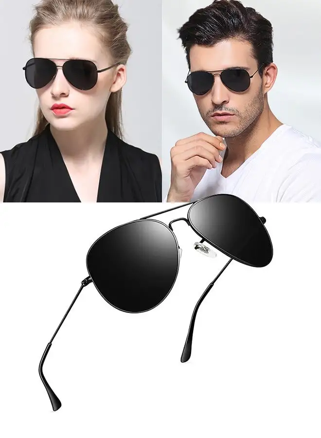 Generic Classic Aviator Sunglasses for Men Women, Pilot Polarized Sunglasses Clear Lens with UV 400 Protection