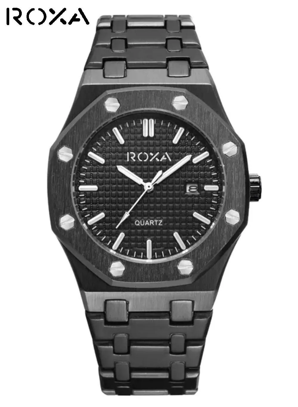ROXA Stainless Steel Analog Watch RX001 - Black