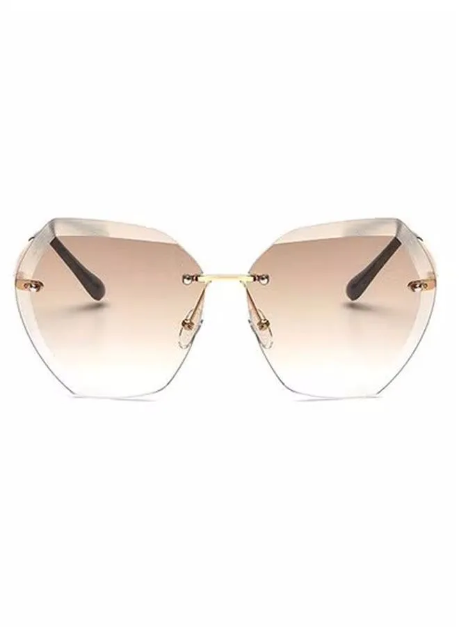 Generic Polygonal Irregular Large Frame Sunglasses，Sunglasses for Women Fashion Frame Sun Glasses 100% UV Blocking Lens