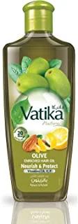 Vatika Naturals Olive Enriched Hair Oil 300ml | Multivitamin A,E & F | Nourishes & Protects For All Hair Types