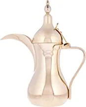 Al Saif Stainless Steel Arabic Coffee Dallah Size: 40 Oz, Color: Gold
