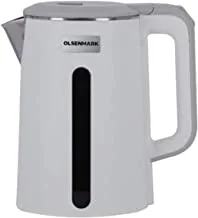 Olsenmark 2.5 Liter Electric Double Layer Kettle with On/Off Switch and Light Indicator | Model No OMK2241 with 2 Years Warranty