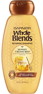 Garnier Whole Blends Repairing Shampoo Honey Treasures ، 12.5 أونصة سائلة