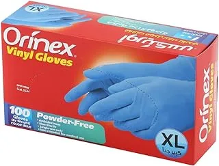 Orinex Powder Free Blue Glovesxl100Pcs