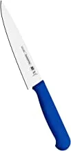 Tramontina Professional 8 Inches Meat Knife with Stainless Steel Blade and Blue Polypropylene Handle with Antimicrobial Protection