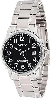 Casio Men's Black Dial Stainless Steel Analog Watch - MTP-V002D-1BUDF
