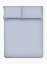 HOME TOWN Bedsheet with pillow case, Single Size, Blue