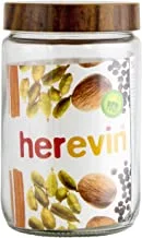 HEREVIN - حاوية سعة 660 سم مكعب - طريقة ديكورية لتخزين العناصر والحفاظ عليها
